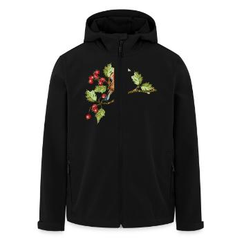 Colorful bird - Men’s Recycled Softshell Jacket by Stanley/Stella - black - Front - AI Model Male 185 light (185cm)