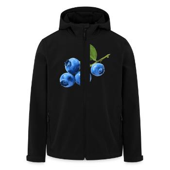 Blaubeeren - Recycelte Männer Softshell-Jacke von Stanley/Stella - Schwarz - Vorne - AI Model Male 185 light (185cm)