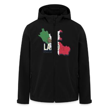 Lazio Italie Rétro Région Vintage Souvenir - Veste softshell homme en polyester recyclé Stanley/Stella - noir - Devant - AI Model Male 185 light (185cm)