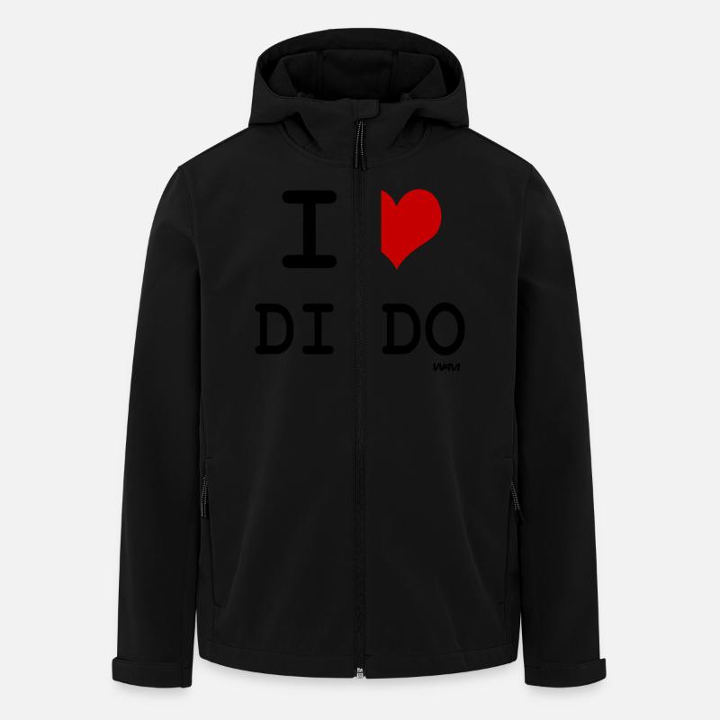 Jeg elsker min dildo - Stanley/Stella herre softshelljakke i genanvendt polyester - sort