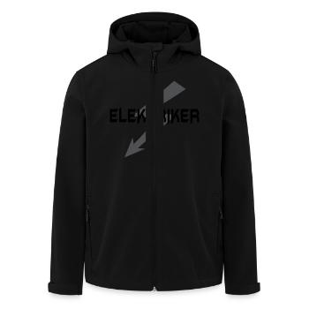 Elektriker - Recycelte Männer Softshell-Jacke von Stanley/Stella - Schwarz - Vorne - AI Model Male 185 light (185cm)