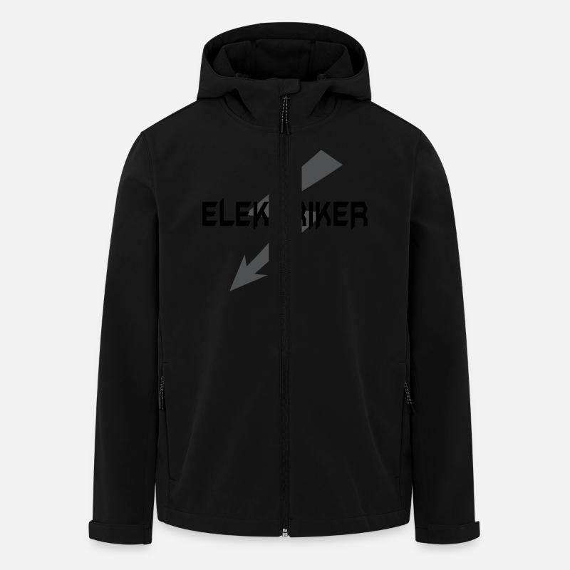 Elektriker - Veste softshell homme en polyester recyclé Stanley/Stella - noir