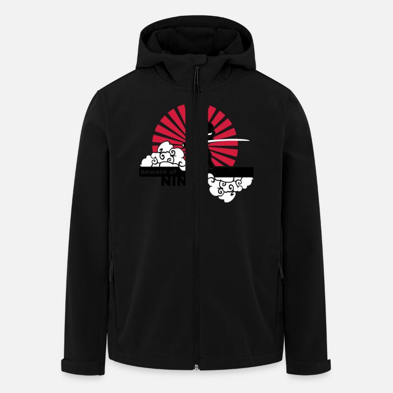 Ninja - Recycelte Männer Softshell-Jacke von Stanley/Stella - Schwarz