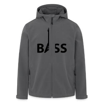 bass - Veste softshell homme en polyester recyclé Stanley/Stella - noir - Devant - AI Model Male 185 light (185cm)