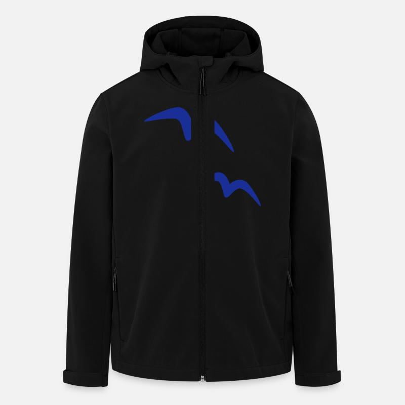 *möwen - Recycelte Männer Softshell-Jacke von Stanley/Stella - Schwarz