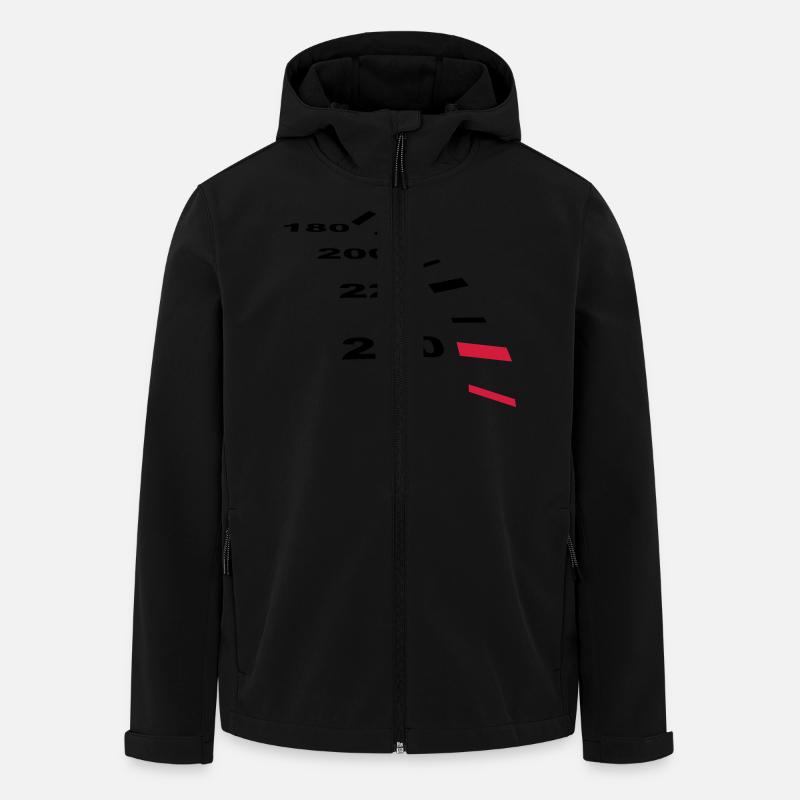 tacho - Recycelte Männer Softshell-Jacke von Stanley/Stella - Schwarz