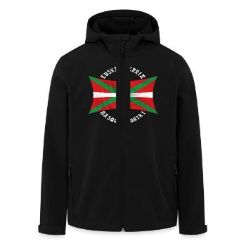 drapeau basque - Veste softshell homme en polyester recyclé Stanley/Stella - noir - Devant - AI Model Male 185 light (185cm)