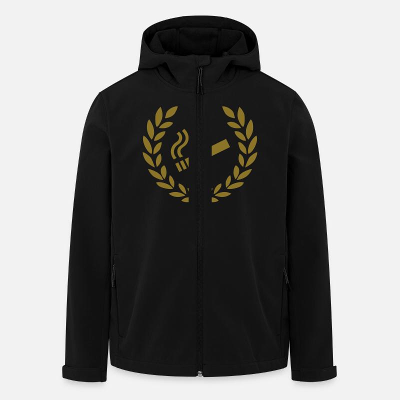 Cigarettes - Veste softshell homme en polyester recyclé Stanley/Stella - noir