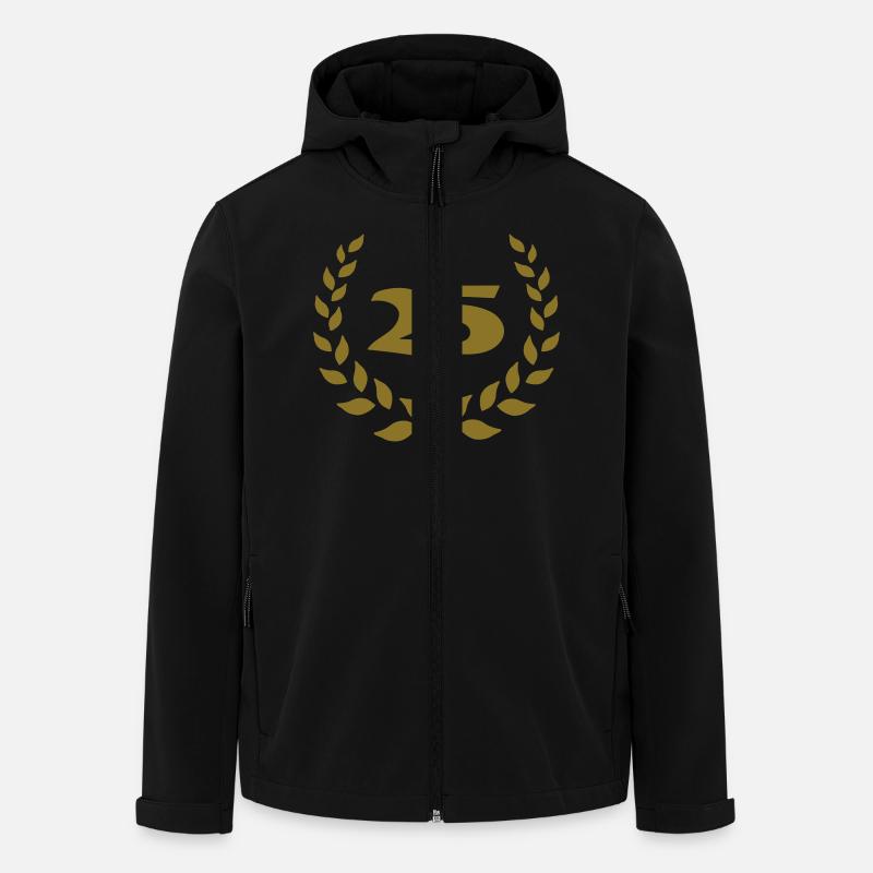 jubileaeum_25 - Recycelte Männer Softshell-Jacke von Stanley/Stella - Schwarz