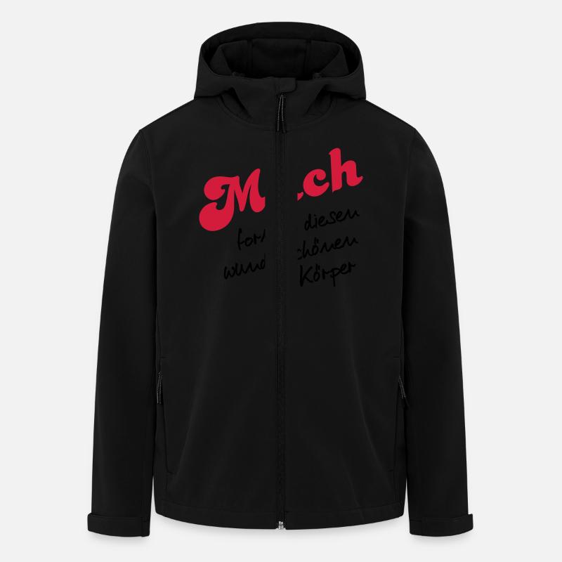 Milch - Recycelte Männer Softshell-Jacke von Stanley/Stella - Schwarz