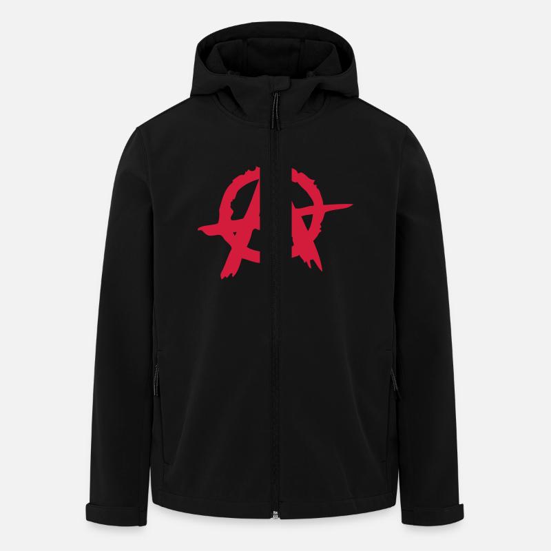 Anarchie / Anarchy A - Men’s Recycled Softshell Jacket by Stanley/Stella - black