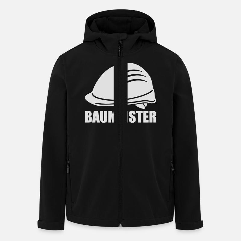 baumeister_1c - Recycelte Männer Softshell-Jacke von Stanley/Stella - Schwarz