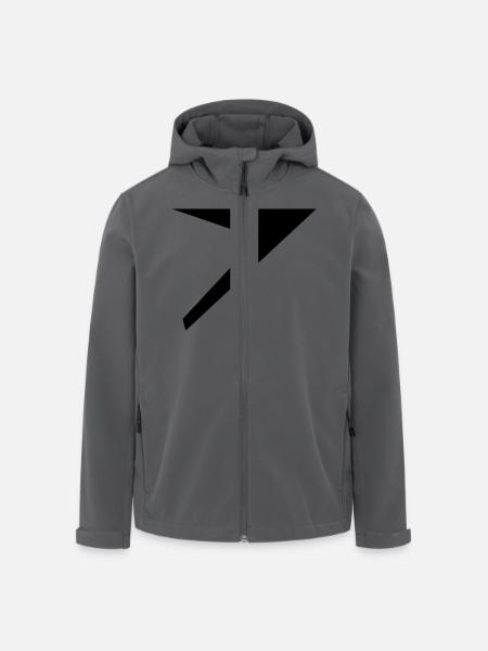 Dyas Segelzeichen black - Recycelte Männer Softshell-Jacke von Stanley/Stella - Schwarz