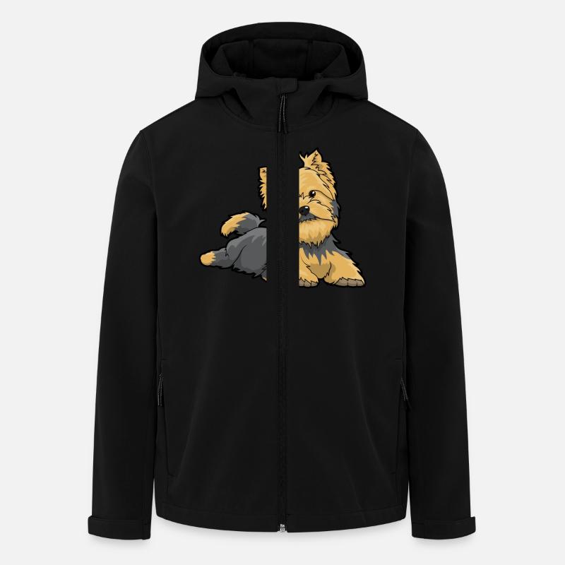 Yorkshire Terrier - Men’s Recycled Softshell Jacket by Stanley/Stella - black