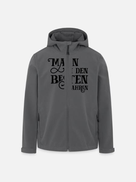 Mann in den besten Jahren - Recycelte Männer Softshell-Jacke von Stanley/Stella - Schwarz