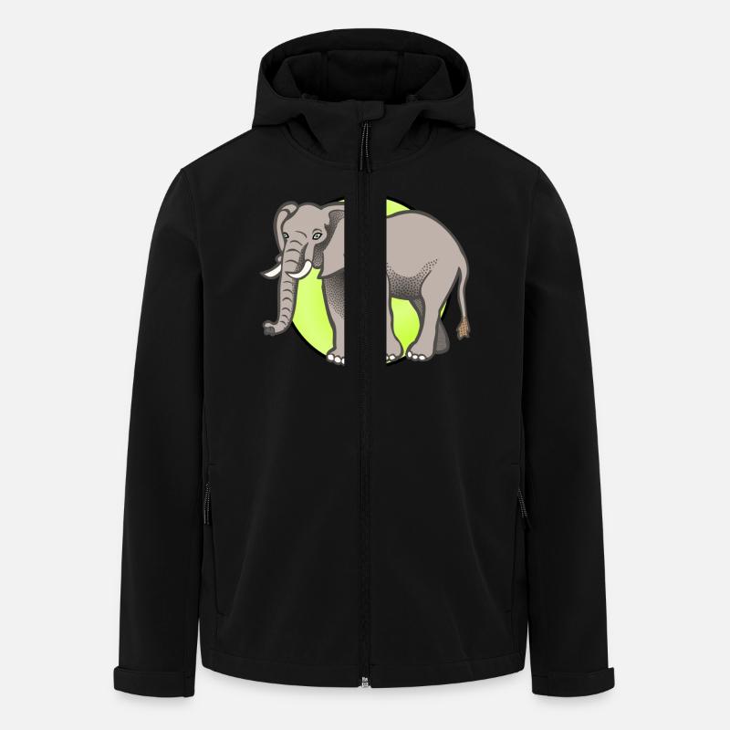 Elephant Elephant Cirque - Veste softshell homme en polyester recyclé Stanley/Stella - noir