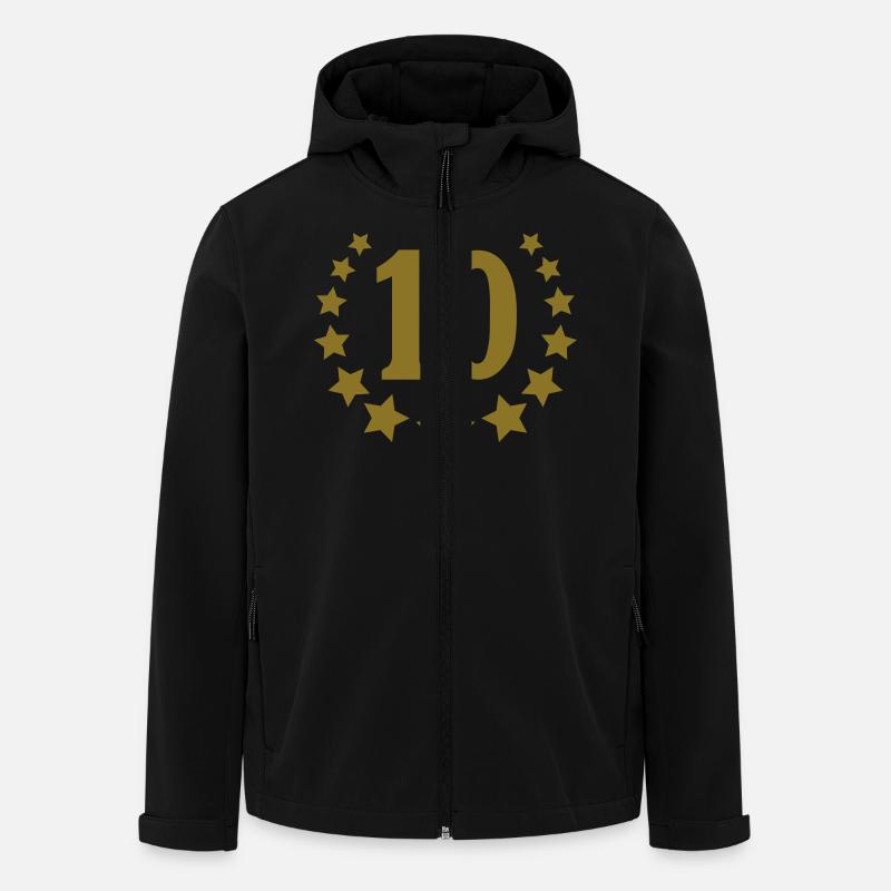 10_stars_crown - Recycelte Männer Softshell-Jacke von Stanley/Stella - Schwarz