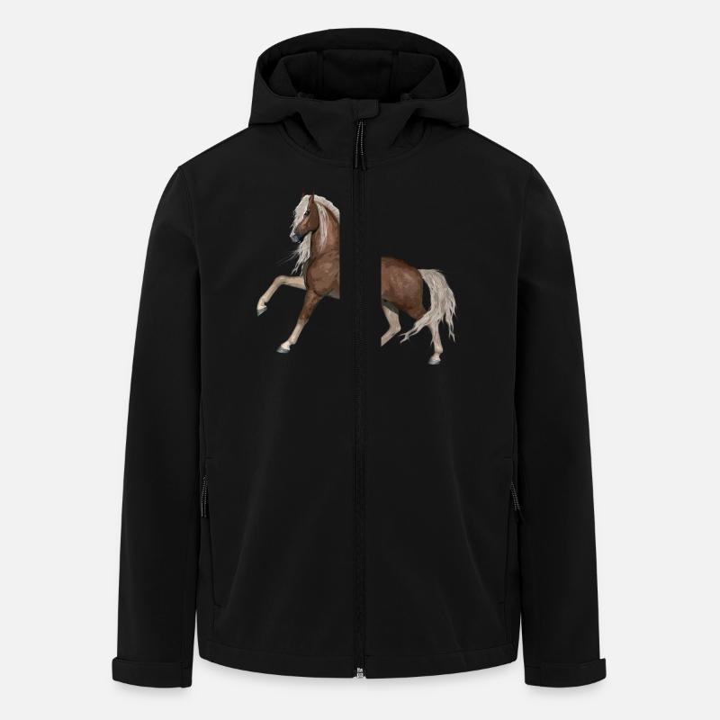 Cheval - Veste softshell homme en polyester recyclé Stanley/Stella - noir