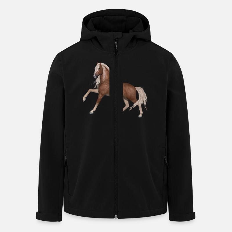 Cheval - Veste softshell homme en polyester recyclé Stanley/Stella - noir