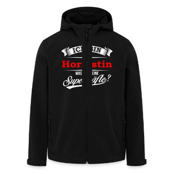Hornist Hornistin Hornbläser Hornbläserin Horn - Recycelte Männer Softshell-Jacke von Stanley/Stella - Schwarz - Vorne - AI Model Male 185 light (185cm)