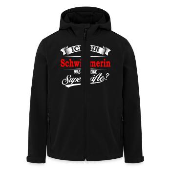 Schwimmer Schwimmerin Schwimmen Schwimmsport - Recycelte Männer Softshell-Jacke von Stanley/Stella - Schwarz - Vorne - AI Model Male 185 light (185cm)