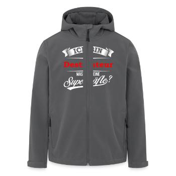 Destillateur Destillateurin Schnapsbrenner Schnaps - Recycelte Männer Softshell-Jacke von Stanley/Stella - Schwarz - Vorne - AI Model Male 185 light (185cm)