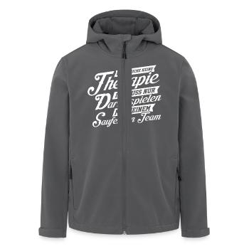 Darts Dart Darten Dartspieler Dartpfeil Therapie - Recycelte Männer Softshell-Jacke von Stanley/Stella - Schwarz - Vorne - AI Model Male 185 light (185cm)