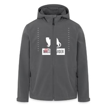 Massenmarder Marder - Massenmörder - Recycelte Männer Softshell-Jacke von Stanley/Stella - Anthrazit - Vorne - AI Model Male 185 light (185cm)