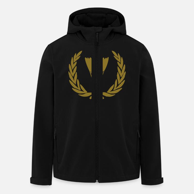badminton gold - Recycelte Männer Softshell-Jacke von Stanley/Stella - Schwarz