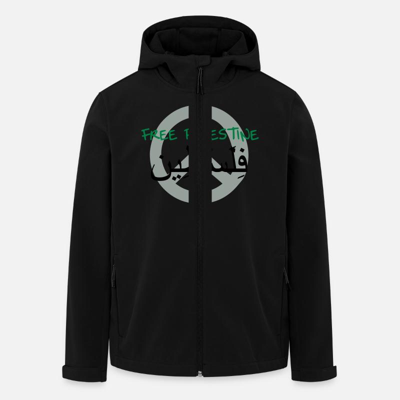 Palästina - Recycelte Männer Softshell-Jacke von Stanley/Stella - Schwarz
