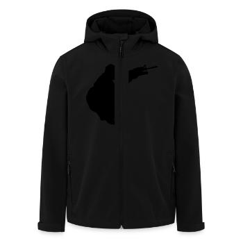 militaire - Veste softshell homme en polyester recyclé Stanley/Stella - noir - Devant - AI Model Male 185 light (185cm)