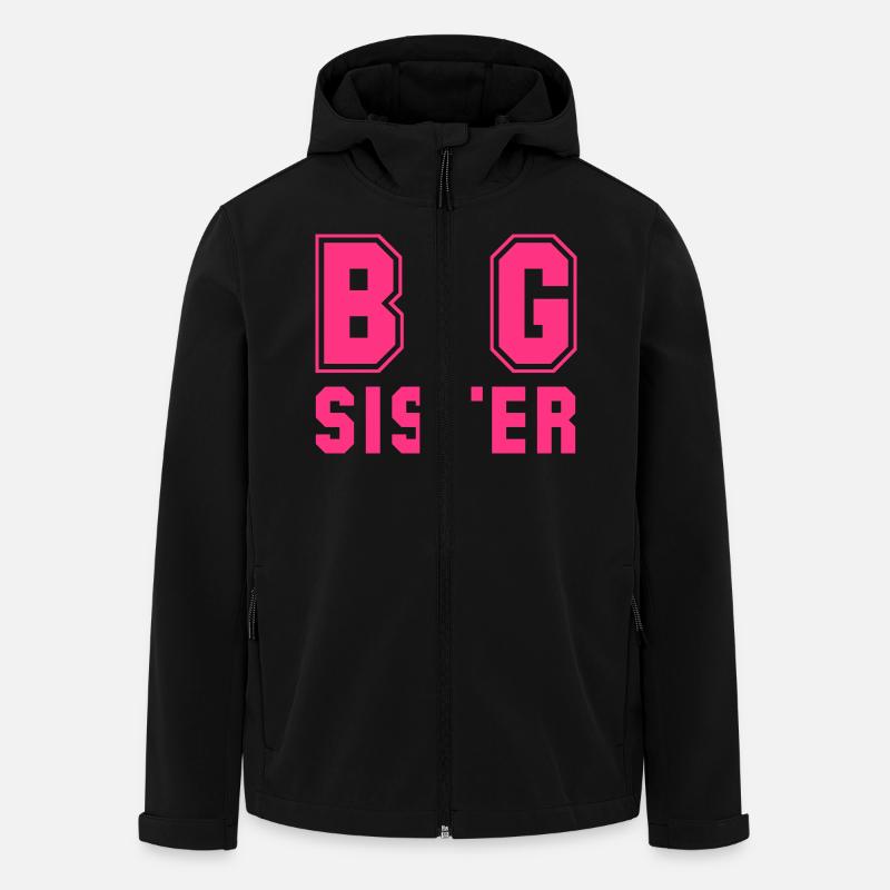BIG SISTER Design - Recycelte Männer Softshell-Jacke von Stanley/Stella - Schwarz