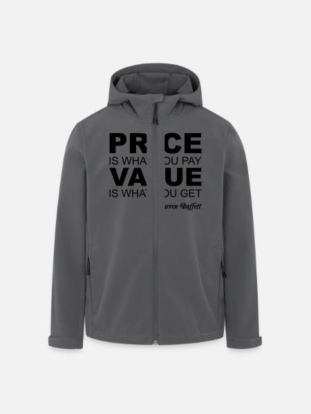 Warren Buffett Quote - Recycelte Männer Softshell-Jacke von Stanley/Stella - Schwarz