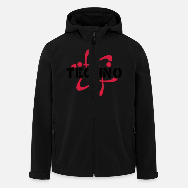 Techno__V003 - Recycelte Männer Softshell-Jacke von Stanley/Stella - Schwarz