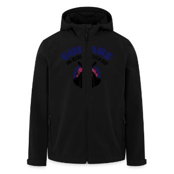 Guitars And Dozens of Bottles of Beer - Men’s Recycled Softshell Jacket by Stanley/Stella - black - Front - AI Model Male 185 light (185cm)