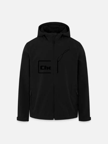 Adeptes chef - Veste softshell homme en polyester recyclé Stanley/Stella - noir