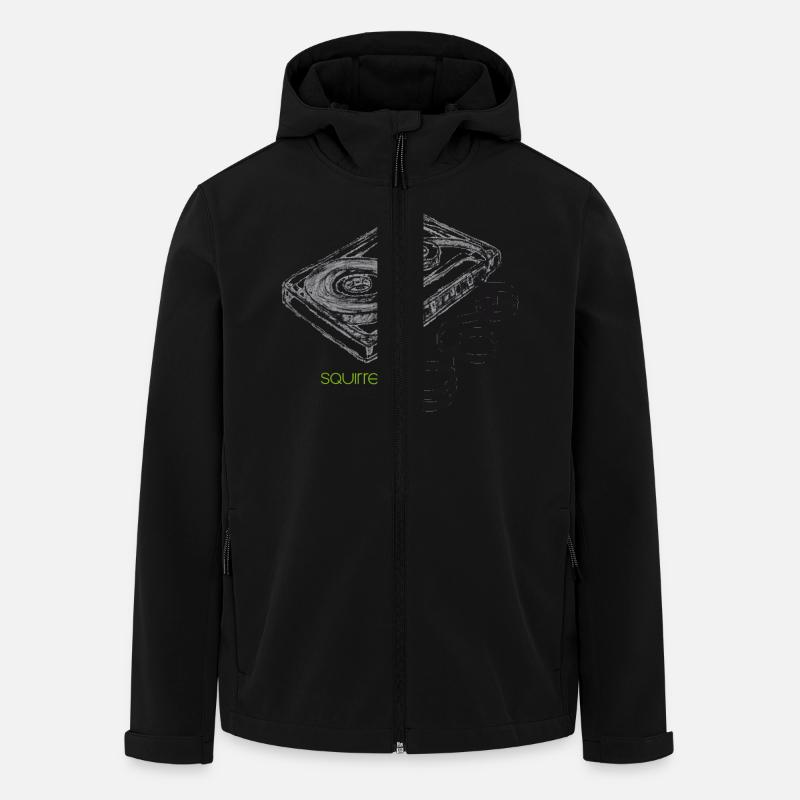 Cassette 1 - Men’s Recycled Softshell Jacket by Stanley/Stella - black