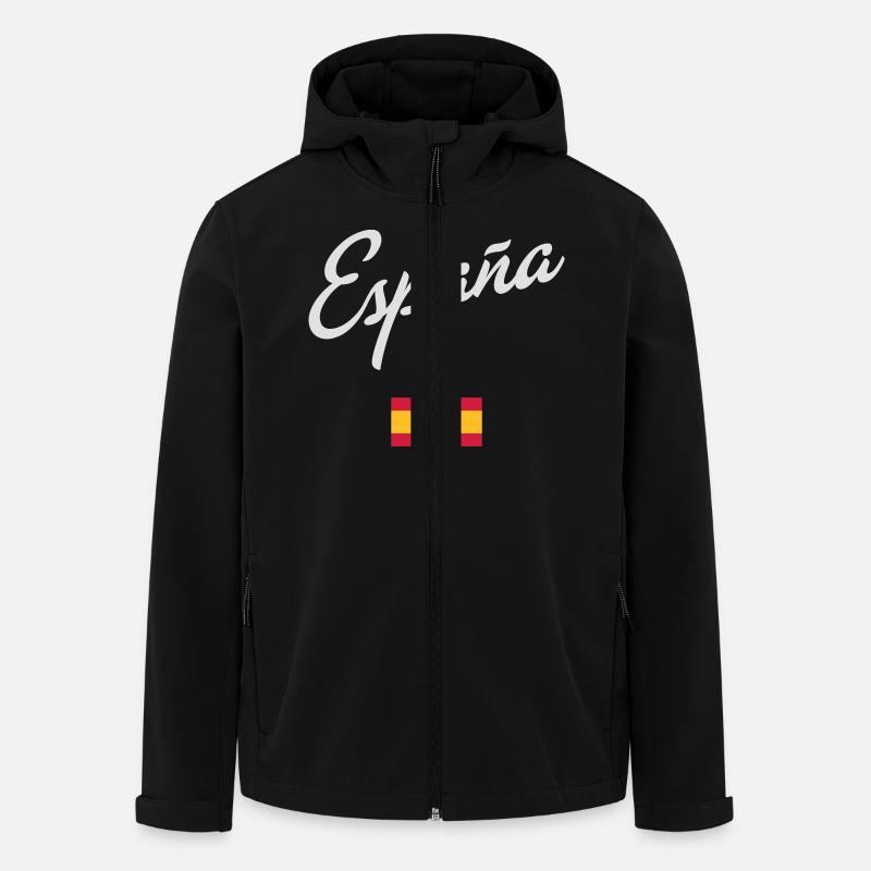 España - Veste softshell homme en polyester recyclé Stanley/Stella - noir