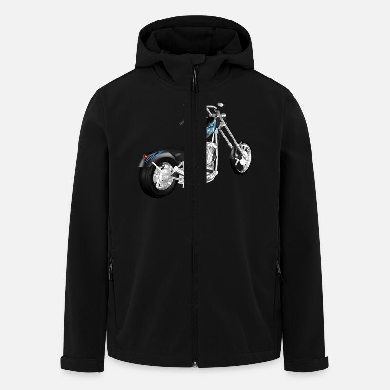 Motorrad - Recycelte Männer Softshell-Jacke von Stanley/Stella - Schwarz