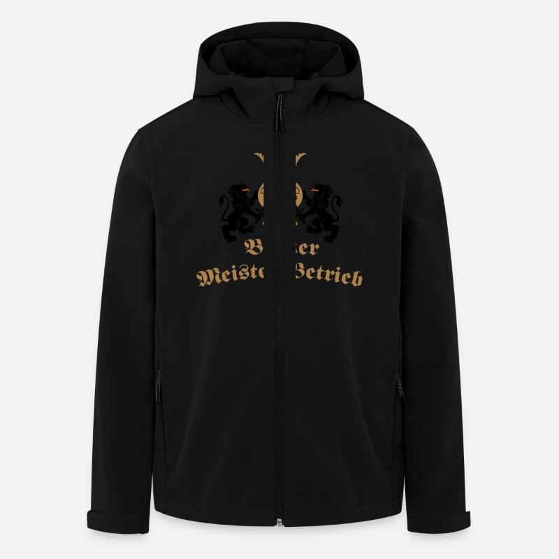 Bäcker Meisterbetrieb Zunftzeichen Zunf - Recycelte Männer Softshell-Jacke von Stanley/Stella - Schwarz