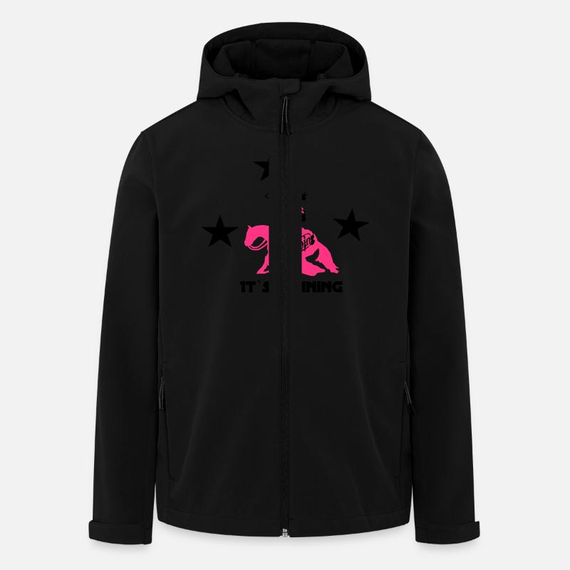 It`s reining - Men’s Recycled Softshell Jacket by Stanley/Stella - black