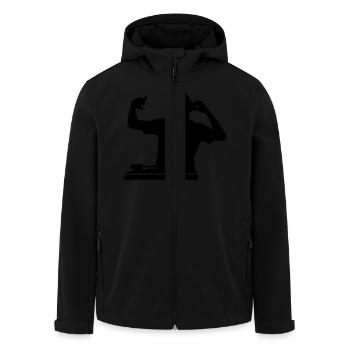 DJ - Veste softshell homme en polyester recyclé Stanley/Stella - noir - Devant - AI Model Male 185 light (185cm)