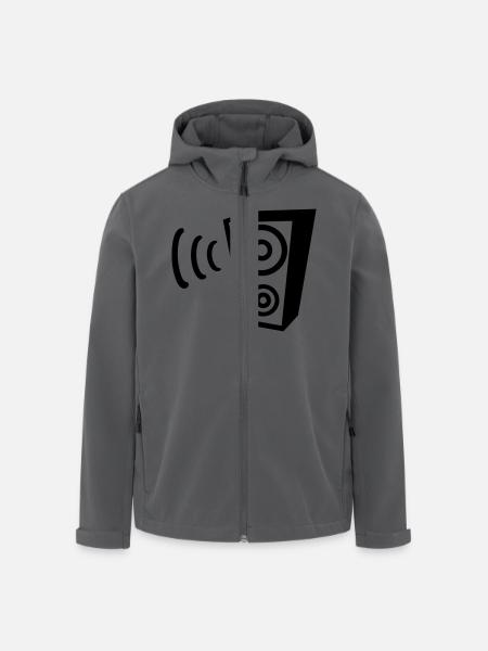 Speaker - Men’s Recycled Softshell Jacket by Stanley/Stella - black