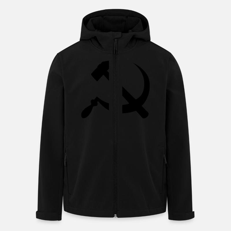 Hammer Siche - Recycelte Männer Softshell-Jacke von Stanley/Stella - Schwarz