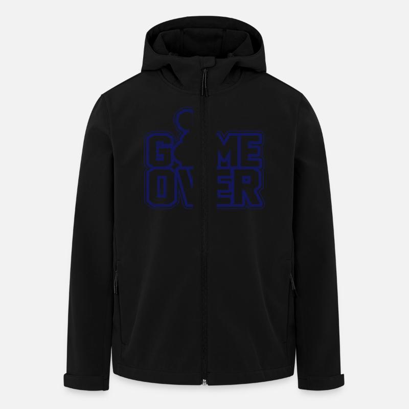 Schwanger- Game Over - Recycelte Männer Softshell-Jacke von Stanley/Stella - Schwarz
