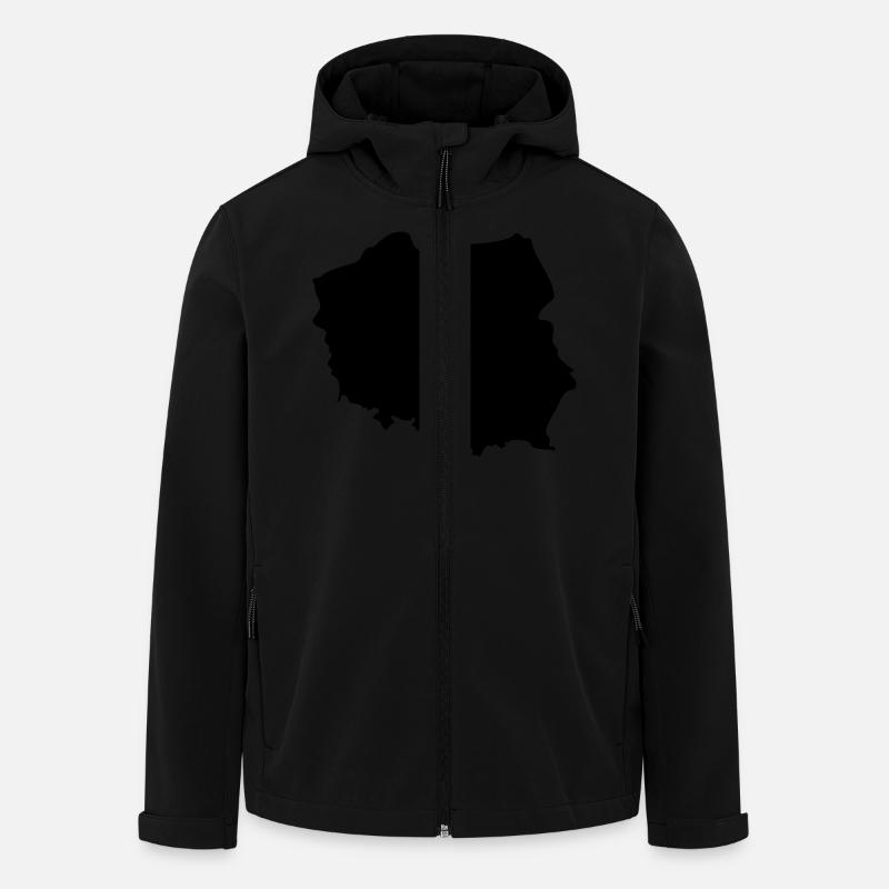 Poland - Veste softshell homme en polyester recyclé Stanley/Stella - noir