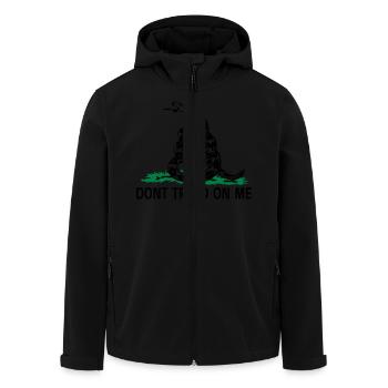 Gadsden Flag - Recycelte Männer Softshell-Jacke von Stanley/Stella - Schwarz - Vorne - AI Model Male 185 light (185cm)
