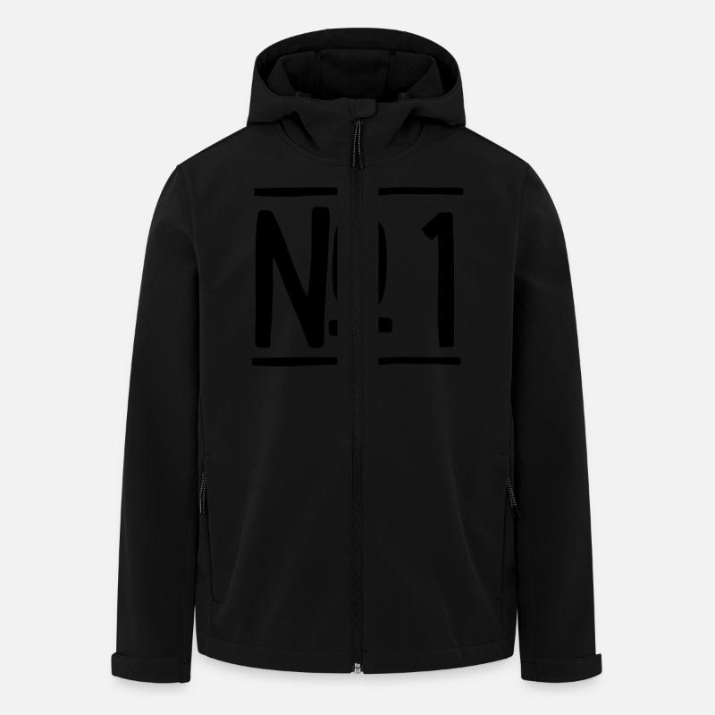 Nummer 1 - Recycelte Männer Softshell-Jacke von Stanley/Stella - Schwarz