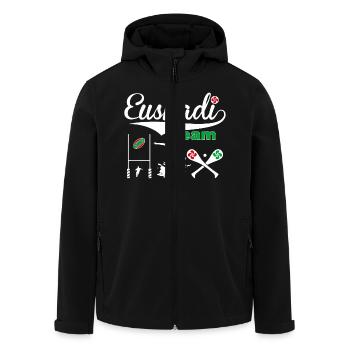 Euskadi Team Sport 06 - Recycelte Männer Softshell-Jacke von Stanley/Stella - Schwarz - Vorne - AI Model Male 185 light (185cm)