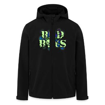 bad_boys_b_012014 - Recycelte Männer Softshell-Jacke von Stanley/Stella - Schwarz - Vorne - AI Model Male 185 light (185cm)
